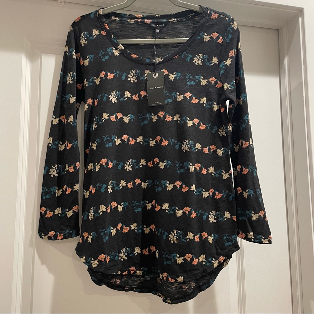 Lucky Brand Floral Shirt: Small